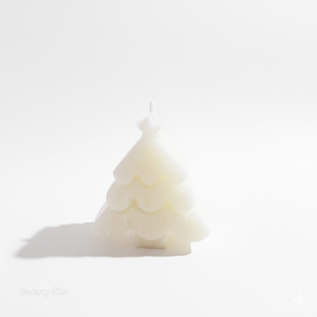 "Christmas Calm Candle: Lavender & Eucalyptus Holiday Tree"