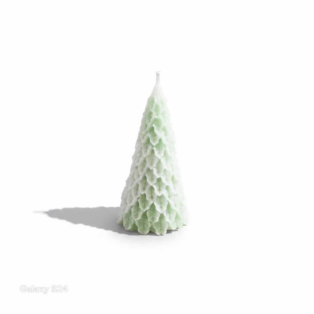 Lemon Frost Christmas Tree Candle