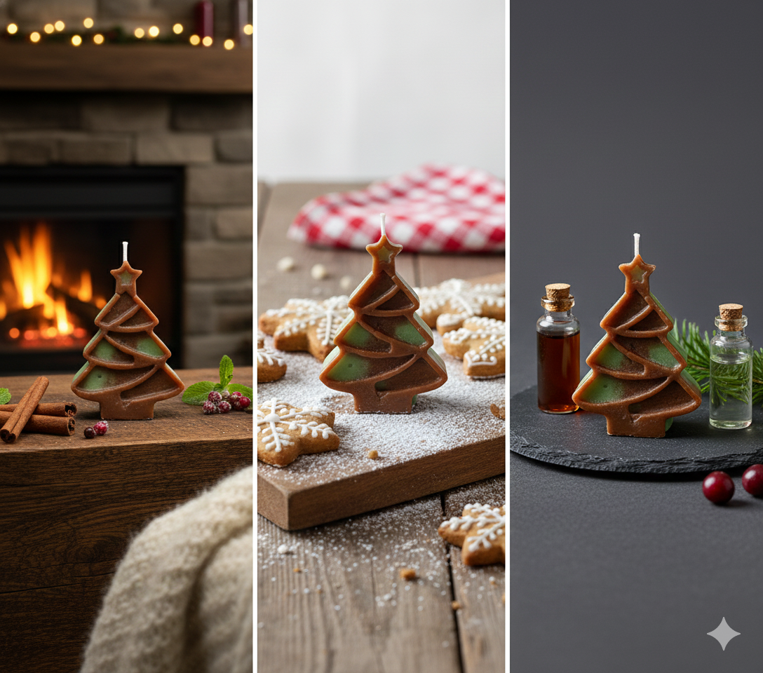 Holiday Hearth & Home: Peppermint & Cinnamon Tree Candle"