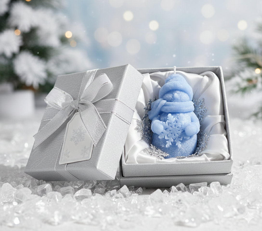 Winter Peace: Calming Lavender Essential Oil Snowman Decor